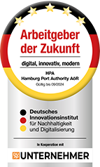 Deutsches Innovationsinstitut für Nachhaltigkeit und Digitalisierung: Arbeitgeber der Zukunft. Digital, innovativ, modern. HPA - Hamburg Port Authority AöR